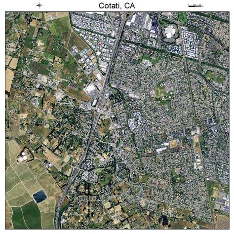 Aerial Photography Map of Cotati, CA California