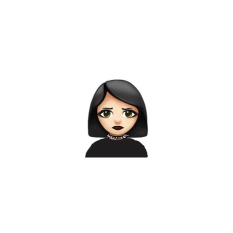 Goth Girl Dark Black Emoji Sticker By Satanicbarbie | Hot Sex Picture