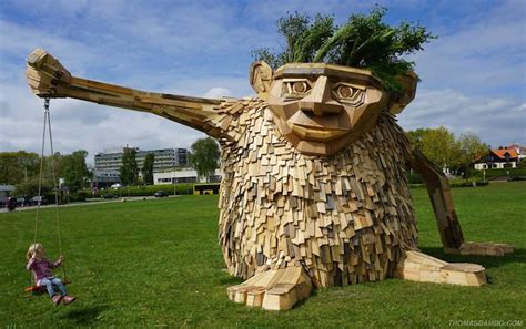 Giant Mythical Creatures Sculpted Out of Found Scrap Wood and Recycled ...