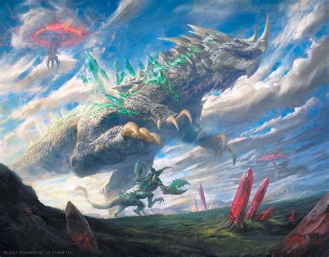 Zilortha, Apex of Ikoria MtG Art from March of the Machine Set by Antonio José Manzanedo - Art ...