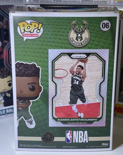 Funko Pop! NBA Giannis Antetokounmpo Pop! Trading Card Figure with Case #06 889698605236 | eBay