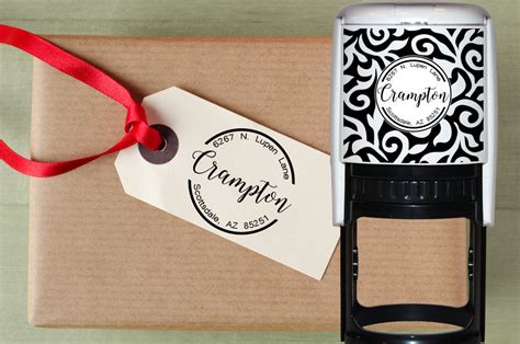 Custom Self Inking Stamp Custom monogram Stamp Address