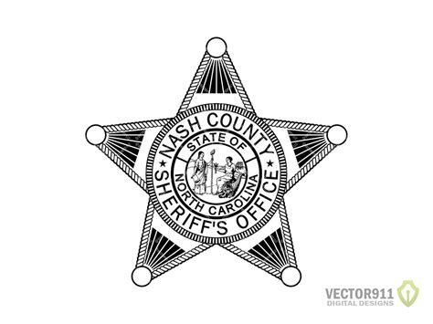 Nash County NC Sheriff's Department Badge, North Carolina Sheriff ...