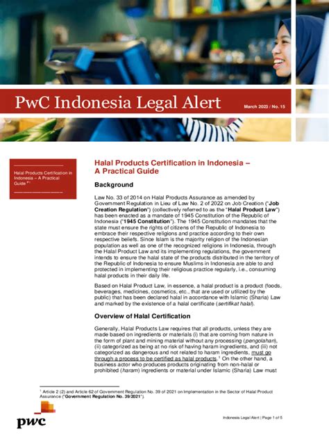 Fillable Online How to Obtain Halal Certification in Indonesia Fax Email Print - pdfFiller