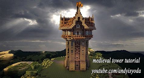 Medieval watchtower tutorial Minecraft Project