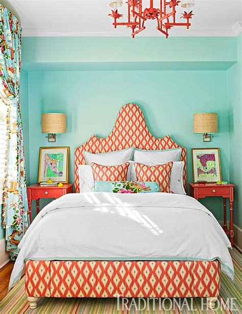 Teal And Coral Bedroom Ideas - High Value Home Insurance