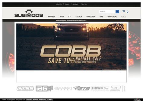 Subimods - Subaru Performance Parts - Lowest Prices Free Shipping ...