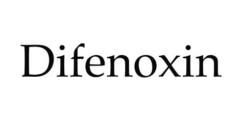 How to Pronounce Difenoxin - YouTube