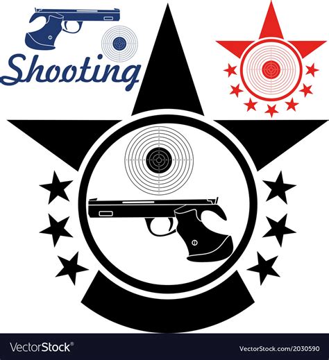 Sports shooting Royalty Free Vector Image - VectorStock