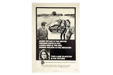 Lot 186 - Movie Poster.- Two-Lane Blacktop (1971)