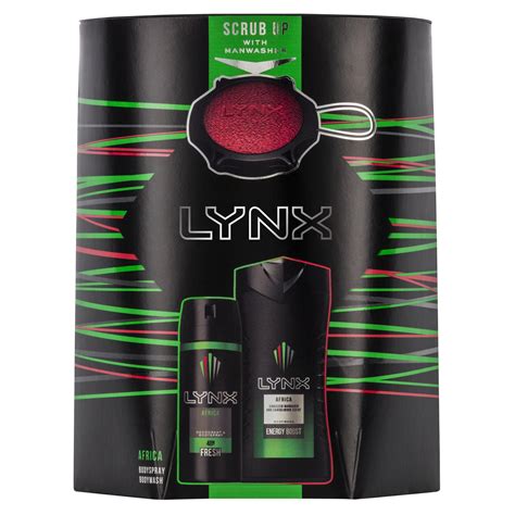 Lynx Africa Duo and Manwasher Gift Set 2 piece 1 | Mens Toiletries | Iceland Foods