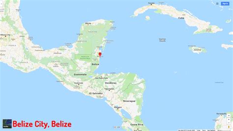 Belize City Map - Belize