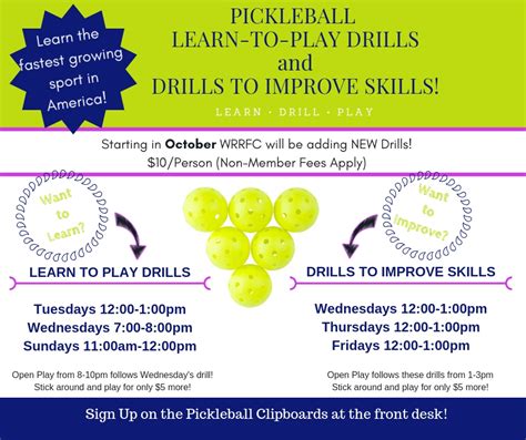 Pickleball Drills jpg - Western Reserve Racquet and Fitness Club