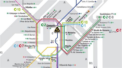 Plano de Cercanías Madrid | Somos Madrid