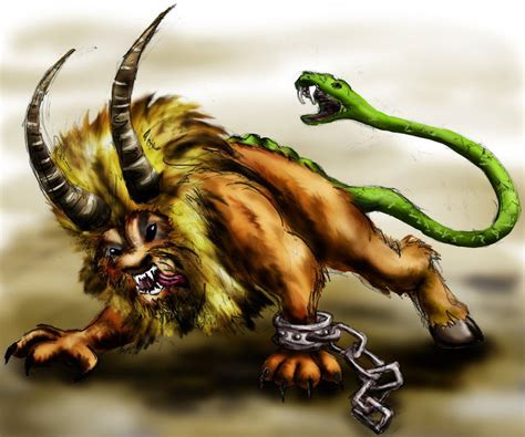 Chimera Fantasy Creatures, Mythical Creatures, Manticore, Vampires And ...