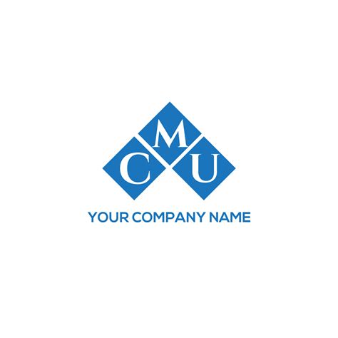 CMU letter logo design on WHITE background. CMU creative initials letter logo concept. CMU ...