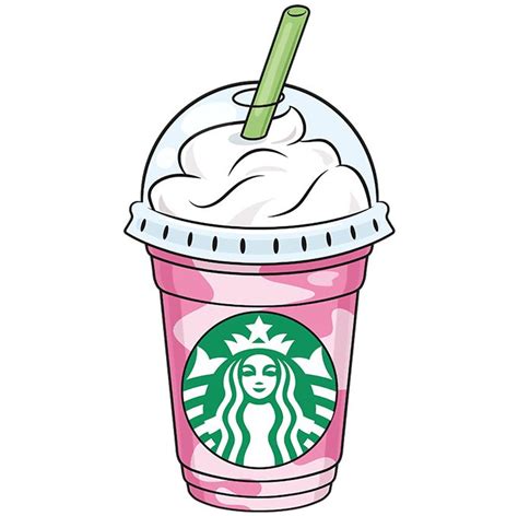 How to Draw a Starbucks Frappuccino - Really Easy Drawing Tutorial | Starbucks drawing ...