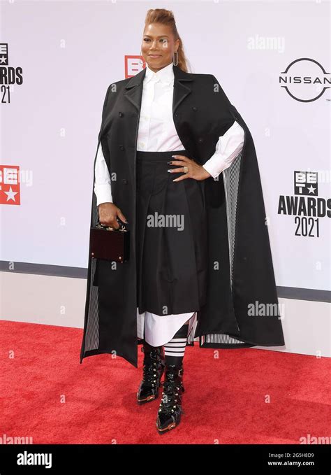 Queen Latifah arrives at the BET Awards 2021 held at the Microsoft Theater in Los Angeles, CA on ...