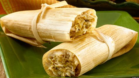 Tamales verdes de pollo (RECETA)