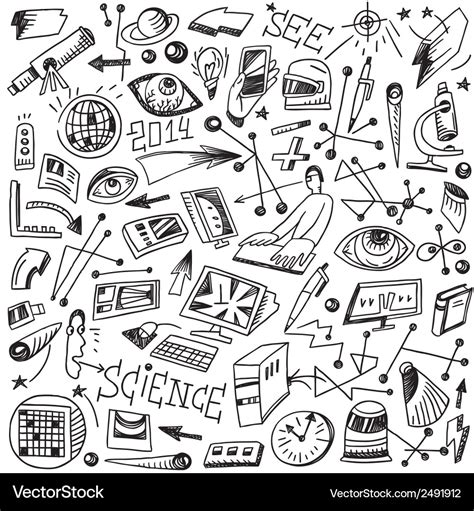 Science - doodles Royalty Free Vector Image - VectorStock