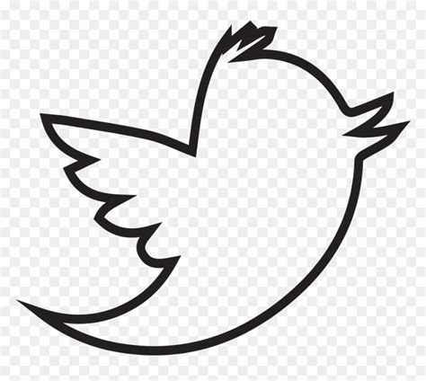 Twitter Logo Outline Vector, HD Png Download - vhv