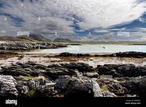 South Western Colonsay beaches on Colonsay, an island in the Inner Hebrides of Scotland. It is ...