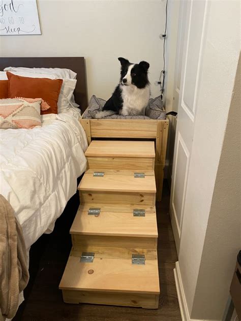 Elevated Dog Bed | Elevated dog bed, Dog steps for bed, Cute dog beds