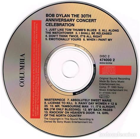 bob dylan - the 30 th anniversary concert celeb - Comprar CDs de Música Rock en todocoleccion ...