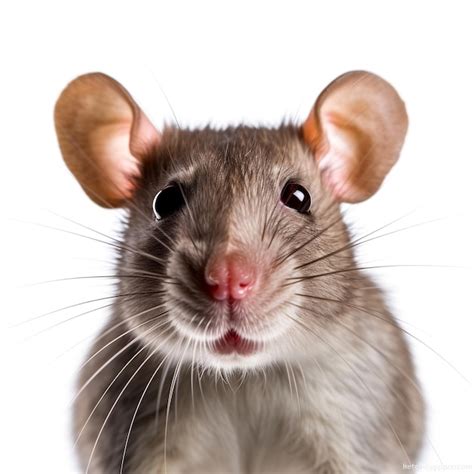 Premium AI Image | Rat Face on white Background AI