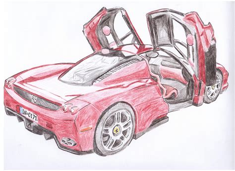 How to draw a Ferrari Enzo!! | Drawing Lessons