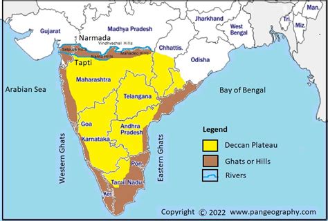 Deccan Plateau Map and Related Facts - Pan Geography