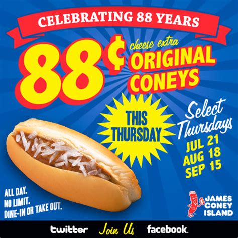 REAL COUPON HOUSEWIFE: 88 cent Coneys at James Coney Island