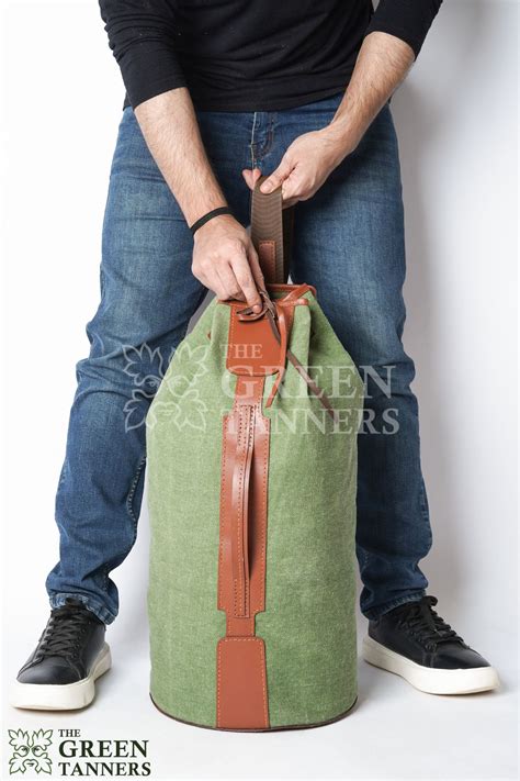 Canvas Leather Duffle Bag | Military DuffleBag