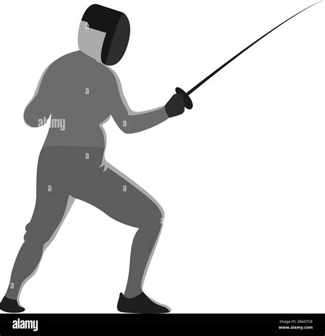 Lunge fencing Stock Vector Images - Alamy