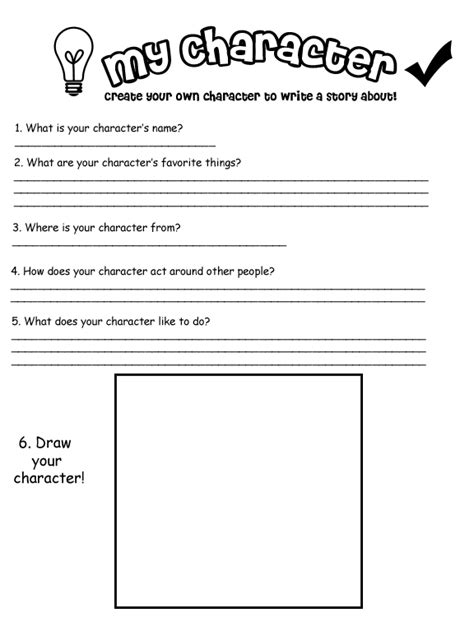 'My Own Character' worksheet by kitskie on DeviantArt