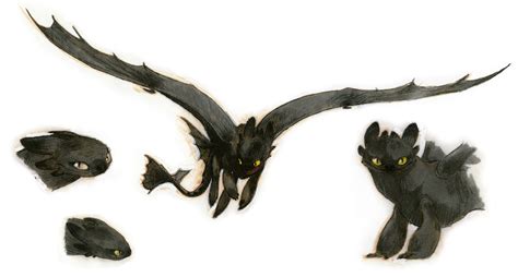 How To Train Your Dragon Toothless Concept Art