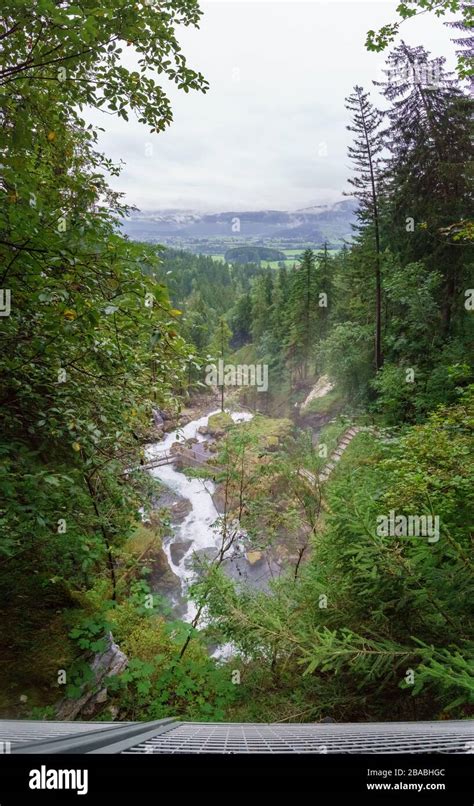 Gollinger Waterfalls near Salzburg Austria Stock Photo - Alamy