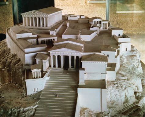 Model showing what the Acropolis would have looked like in ancient ...