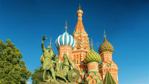 Saint Basil S Cathedral in Red Square, Moscow Stock Photo - Image of blessed, kremlin: 74242722