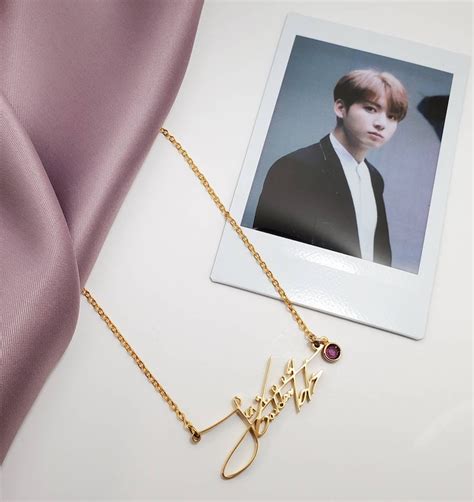 BTS JUNGKOOK Jk Kookie Signature Necklace Bts Merch Kpop - Etsy