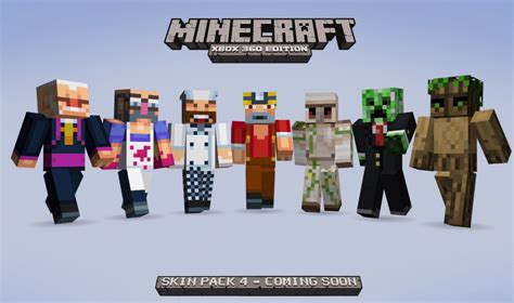 Minecraft Xbox 360 Edition Skin Pack 4 Arrives, Retail Release Announced