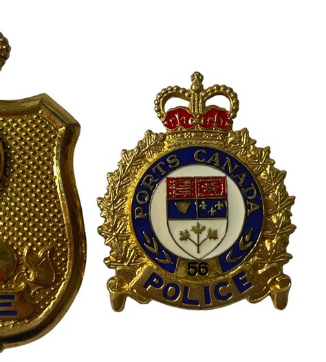 Lot of 2 Ports Canada Police Badges