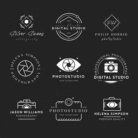 9 Free Photography Logo Templates (AI)