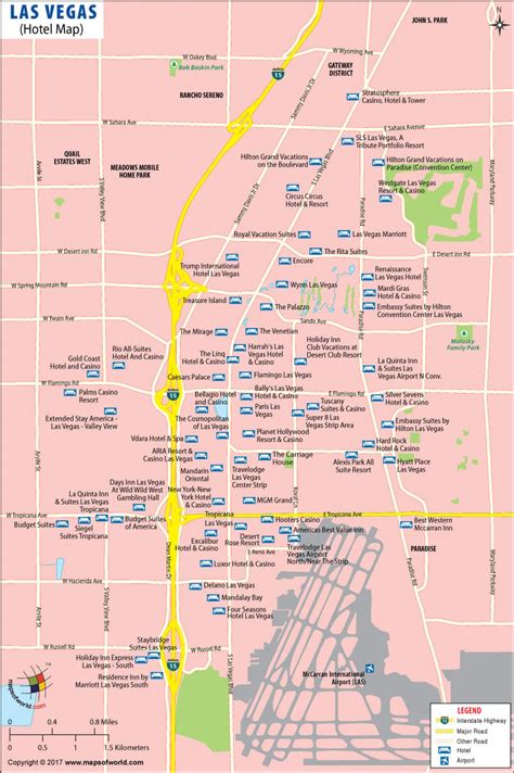 Map Of Hotels In Las Vegas ~ AFP CV