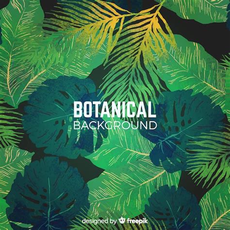 Free Vector | Watercolor botanical background