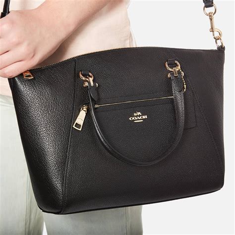 COACH Leather Women's Prairie Satchel Bag in Black - Lyst