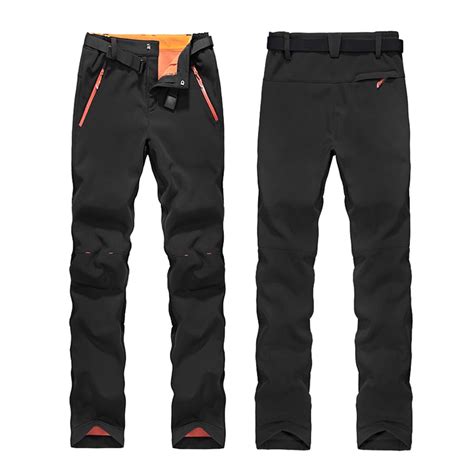 Anself - Women's Winter Warm Fleece Pants Outdoor Windproof Waterproof Snow Pants Trousers ...