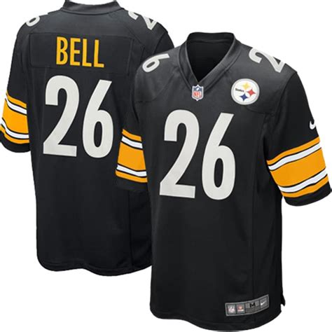 Youth Pittsburgh Steelers Le'Veon Bell Nike Black Team Color Game Jersey