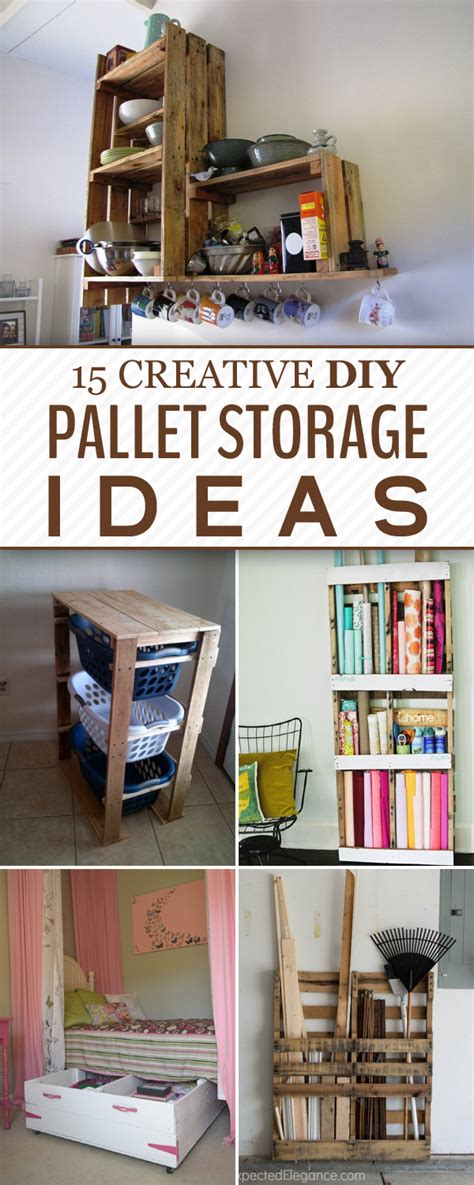 15 Creative DIY Pallet Storage Ideas - For DIYers