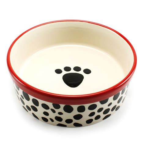 Precious Tails Heavy Ceramic Dog Bowl / Cat Bowl Leopard Print (7 Inch) | Ceramic dog bowl ...